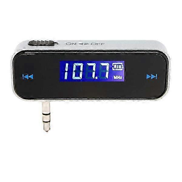 FM Transmitter with LCD Display for Car Audio - Black Wireless Bluetooth Radio Adapter