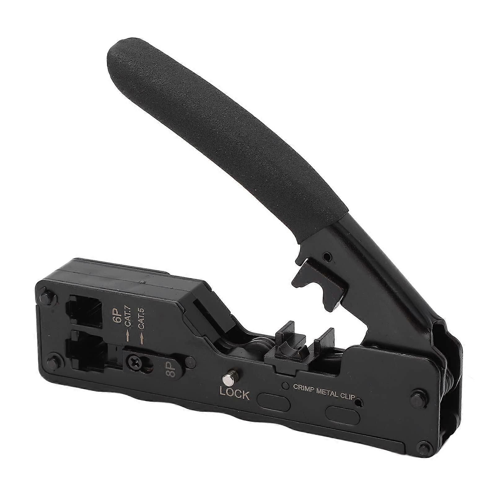 Crimping Tool High Carbon Steel Wire Stripper Cutter 6P 3 In 1 Crimper for Computer Repair and Wiring Tasks