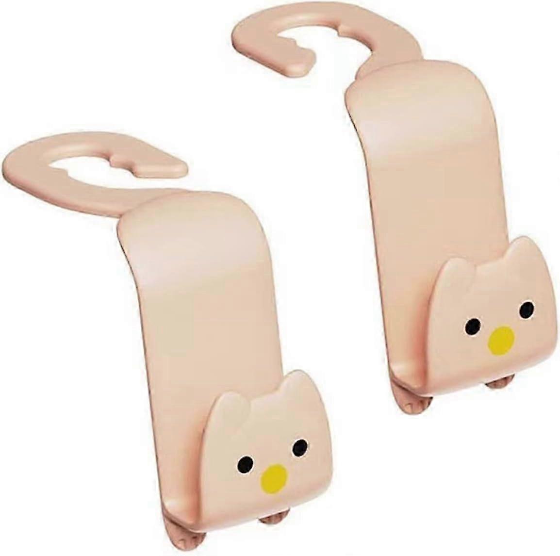 Car Seat Headrest Hooks, 2-Pack Car Storage Headrest Hooks, Car Seat Hooks(pink)