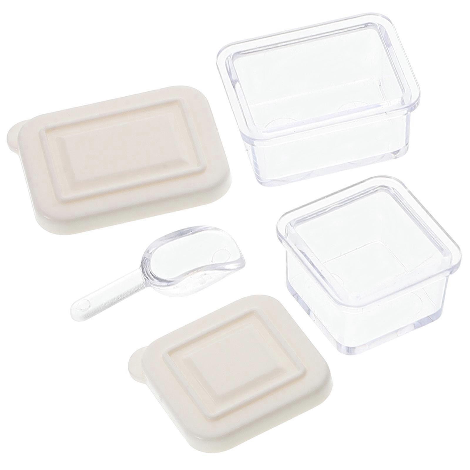 1 Set Dollhouse DIY Accessories Miniature Spoon Lunch Boxes Simulation Decor Models