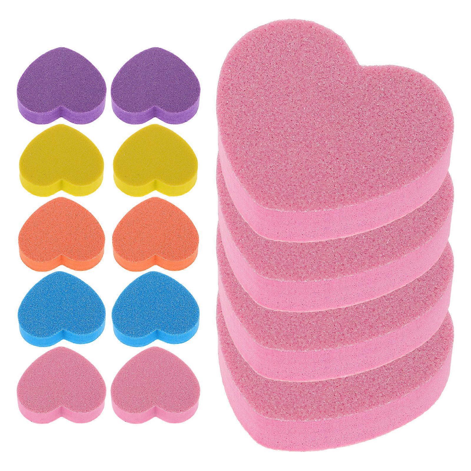 Manicure Sponge Nail Files for Daily Use Assorted Color Portable and Durable 50 Pieces
