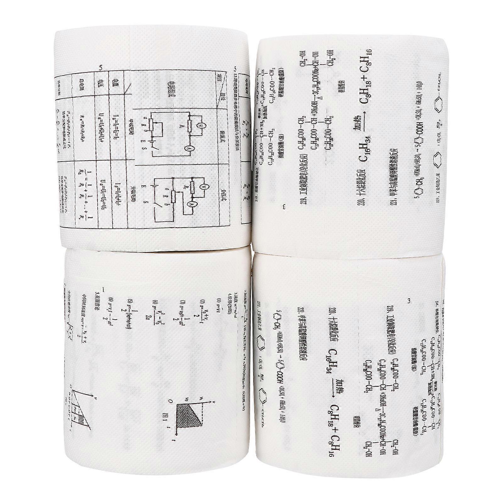 Chemical Physics Formula Printed Toilet for Home Use 4 Rolls