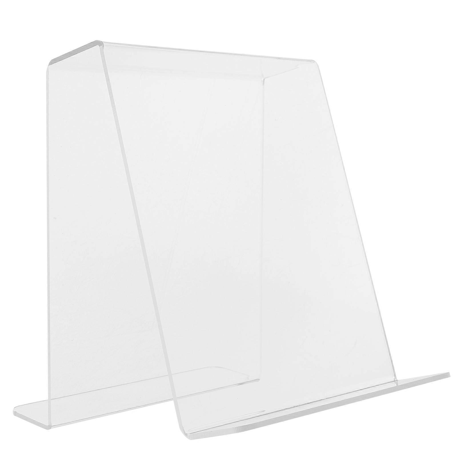 Record Storage Display Stand Acrylic Design For Magazines And Files In Home Office 27X21X3.5CM 1Set