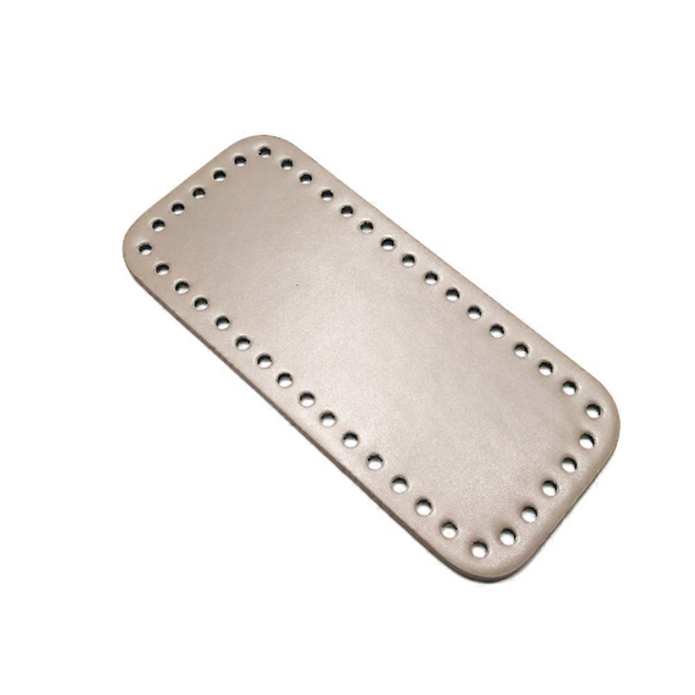 PU DIY Bag Bottom Base with Vent, Gloss Laminated Crochet Plate for Handmade Sewing Projects, Silver Color, Durable and Easy to Accessory