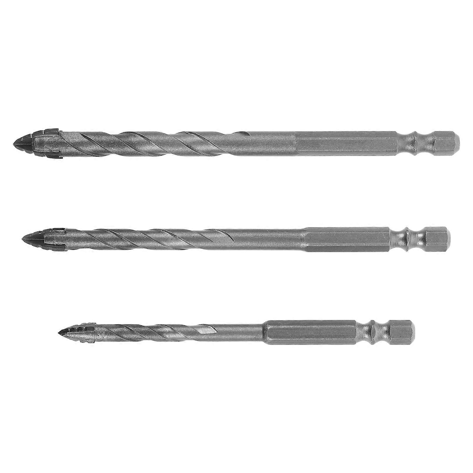 3pcs Precision Drill Bit Set for Concrete and Tile Multipurpose Drill Bits