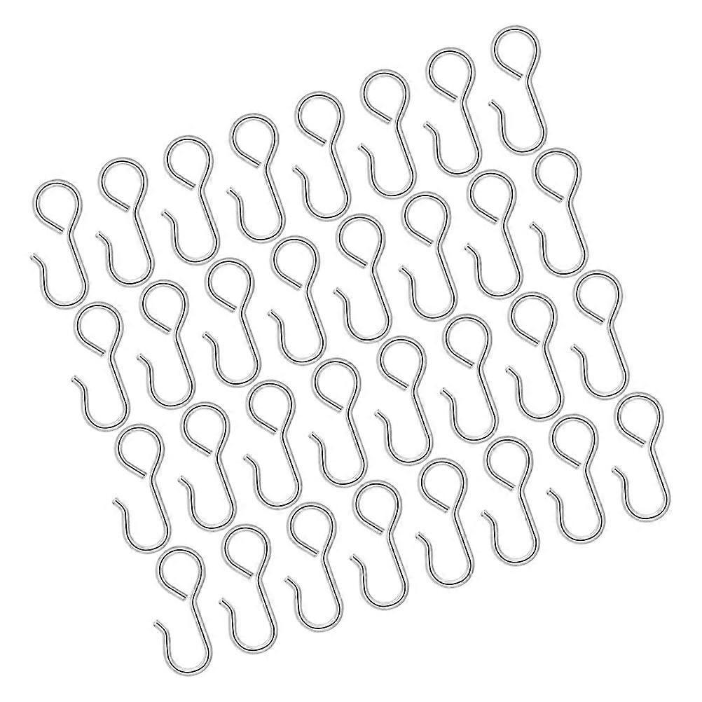 Car Seat Hook Metal S Hooks for Organizing Space 50Pcs Silver Hooks