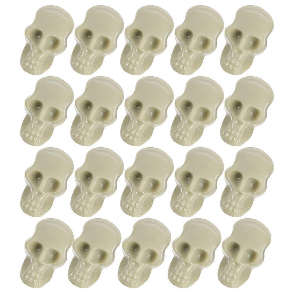 Decorative Skull 50Pcs Small Plastic Skulls Halloween Party Haunted House Gatherings Essential For Creating Scary Atmosphere