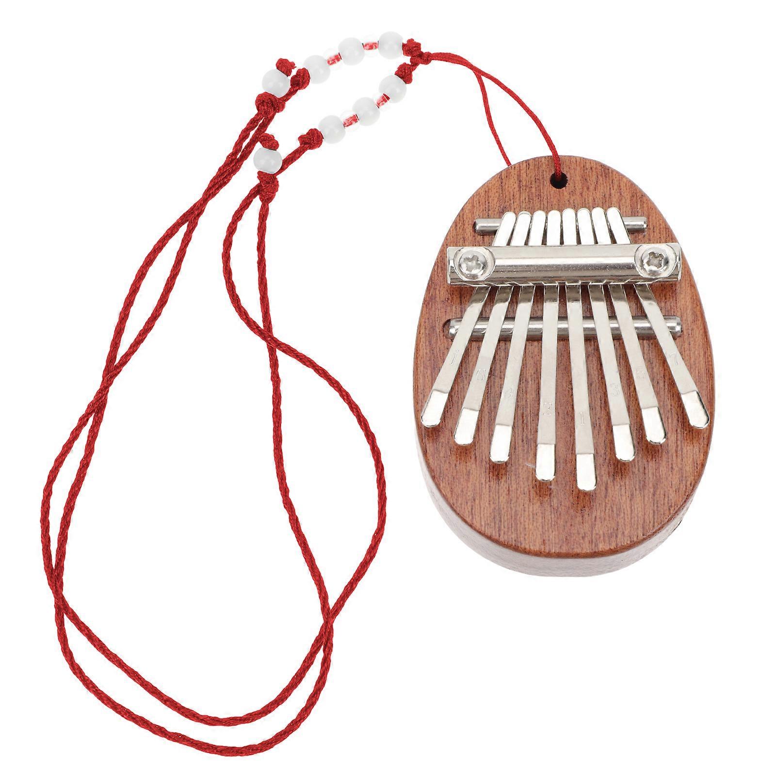 Wood Kalimba Thumb Piano with Stainless Steel Keys for Decor and Performance Assorted Color