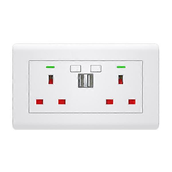 Wifi British Standard Smart-- Wall Socket British Standard Socket Intelligent App Remote Control 5V 2.1A Voice Control
