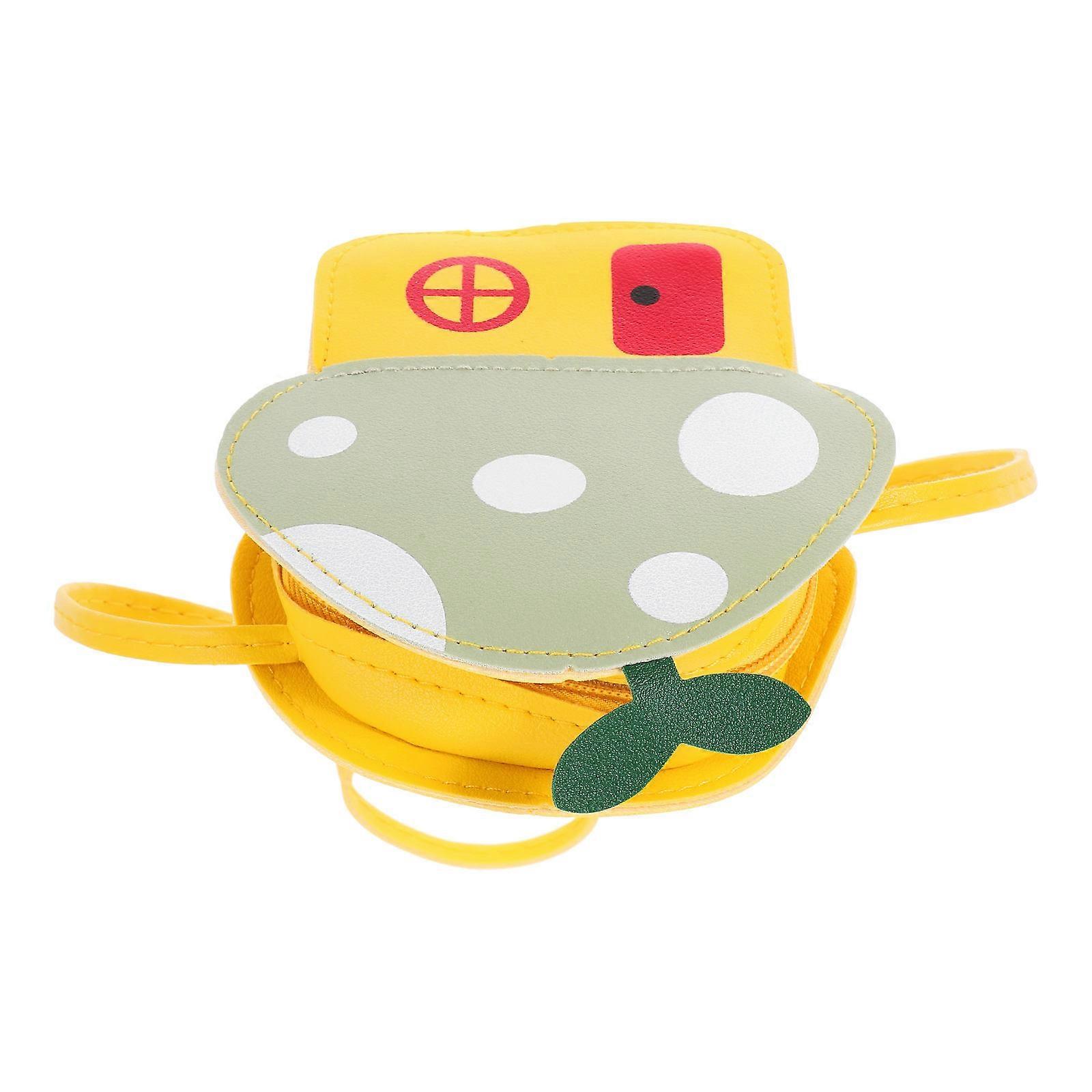 Coin Wallet, Kids Fashion Mini Messenger Bag with Cute Mushroom Design for Everyday Use