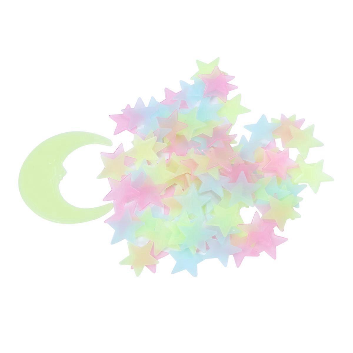 Luminous Wall Stickers for Bedroom Decor Made of Plastic Assorted Color Easy to Apply and Remove 201 Pieces