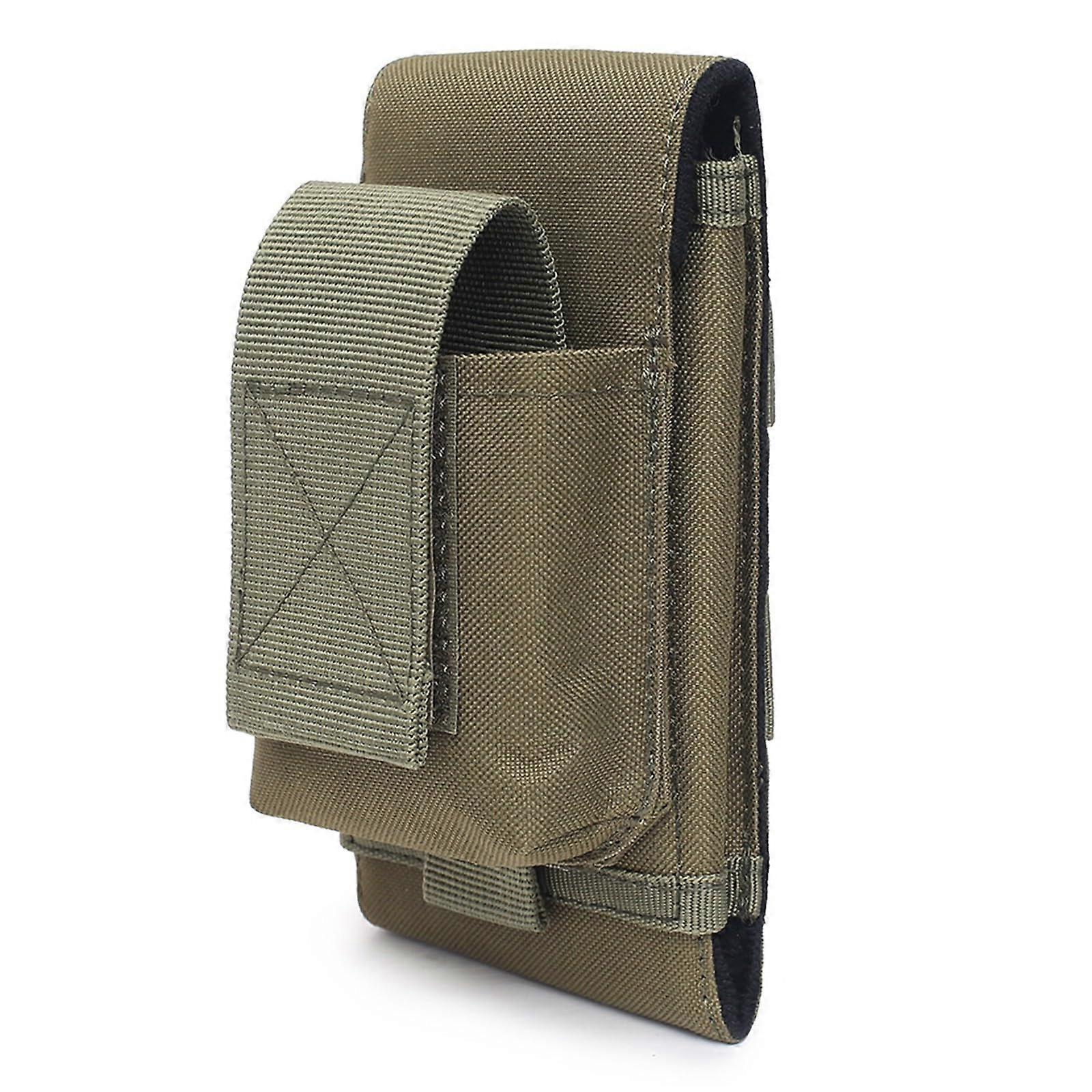 Tactical Molle Mobile Phone Case Waist Bum Bag Outdoor EDC Belt Tool Pack Glasses Holder Bag Hunting Accessories, Green