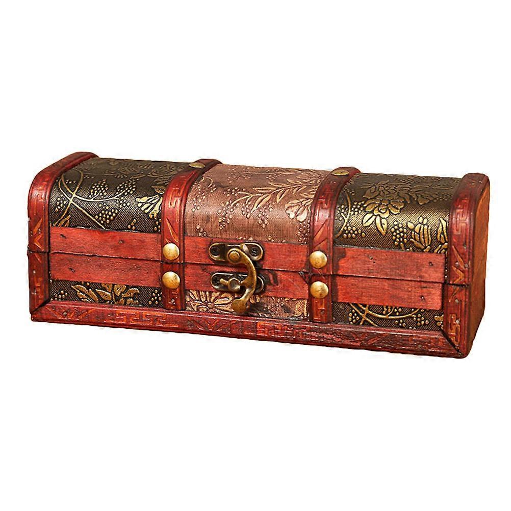 Brown Vintage Jewelry Box for Storage Use Creative Retro Design Practical