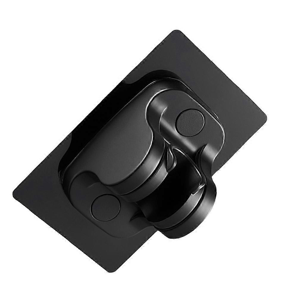 Universal Shower Head Bracket for Bathroom Black ABS Material Easy to Install 1pc