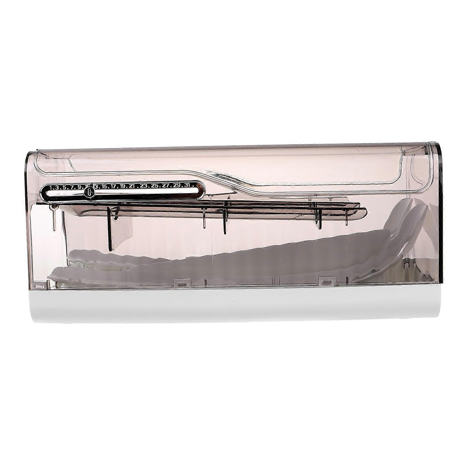 Transparent Fresh Egg Storage Container with Press Space Saving Dispenser Box for 2pcs Eggs Refrigerator Holder