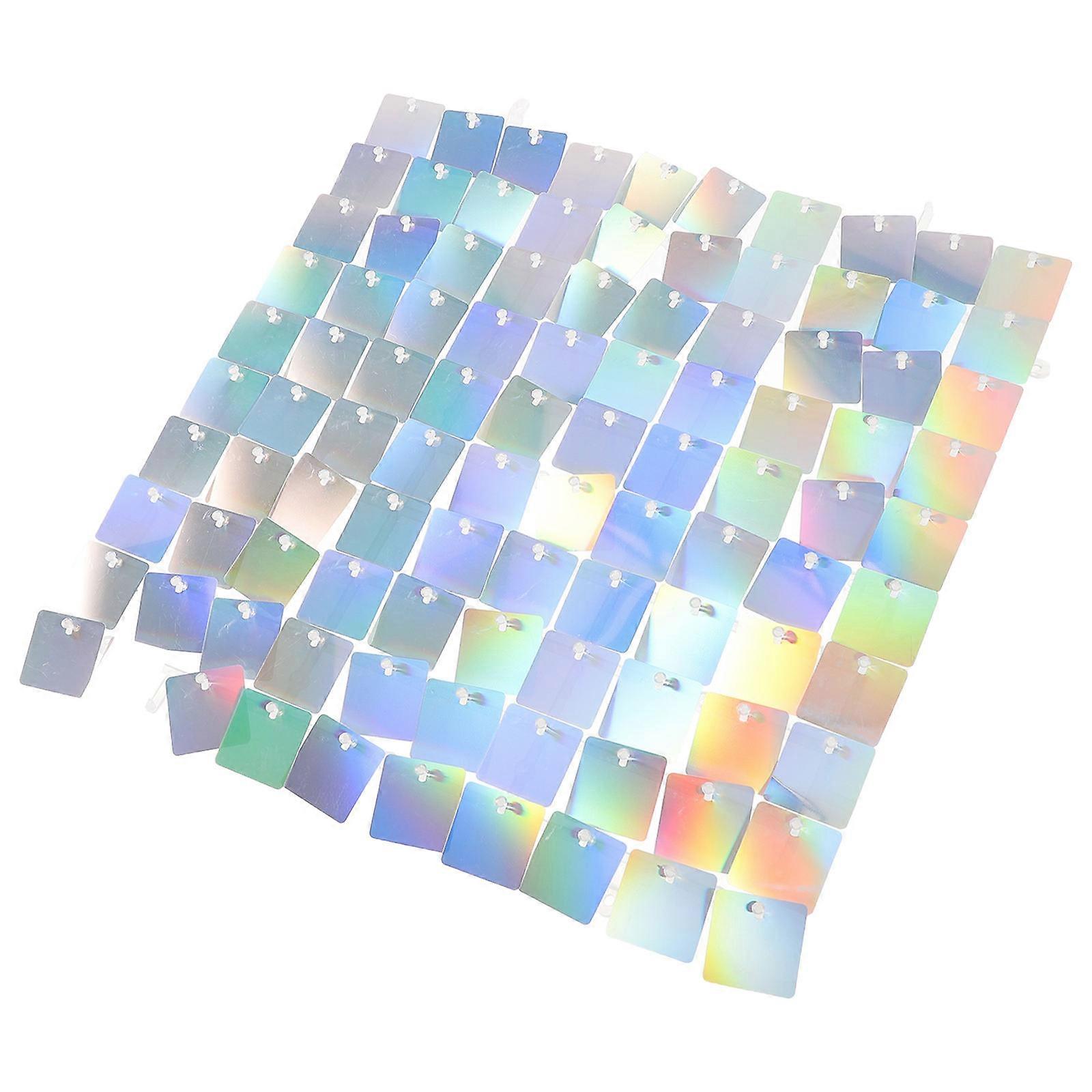 Multi Color Glitter Backdrop Panel for Decorative Use Plastic Material Vibrant Colors Easy to Install