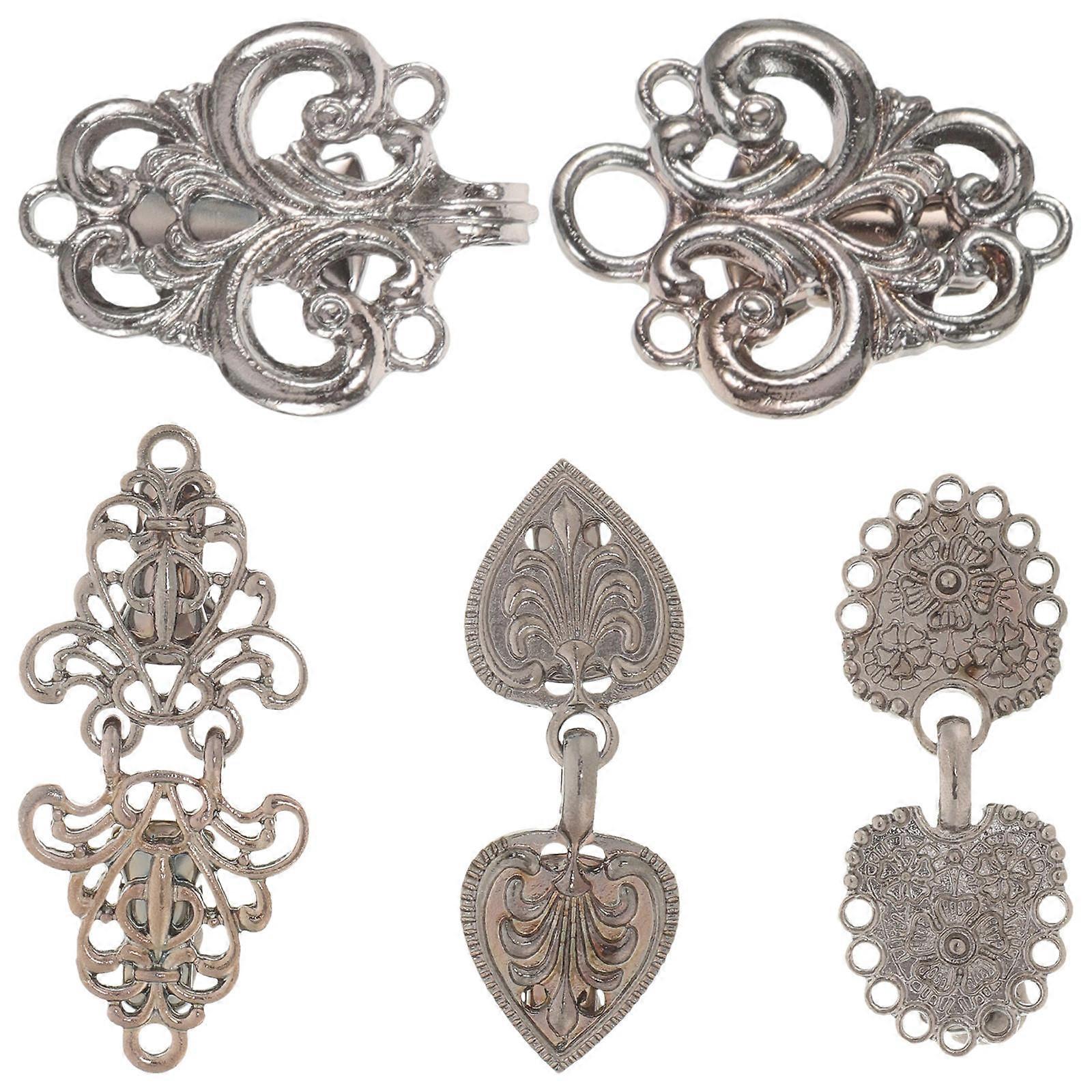 Here's a refined and professional product description for your **Vintage Shawl Clips**:
**4pcs Vintage Shawl Clips for Cardigans – Elegant