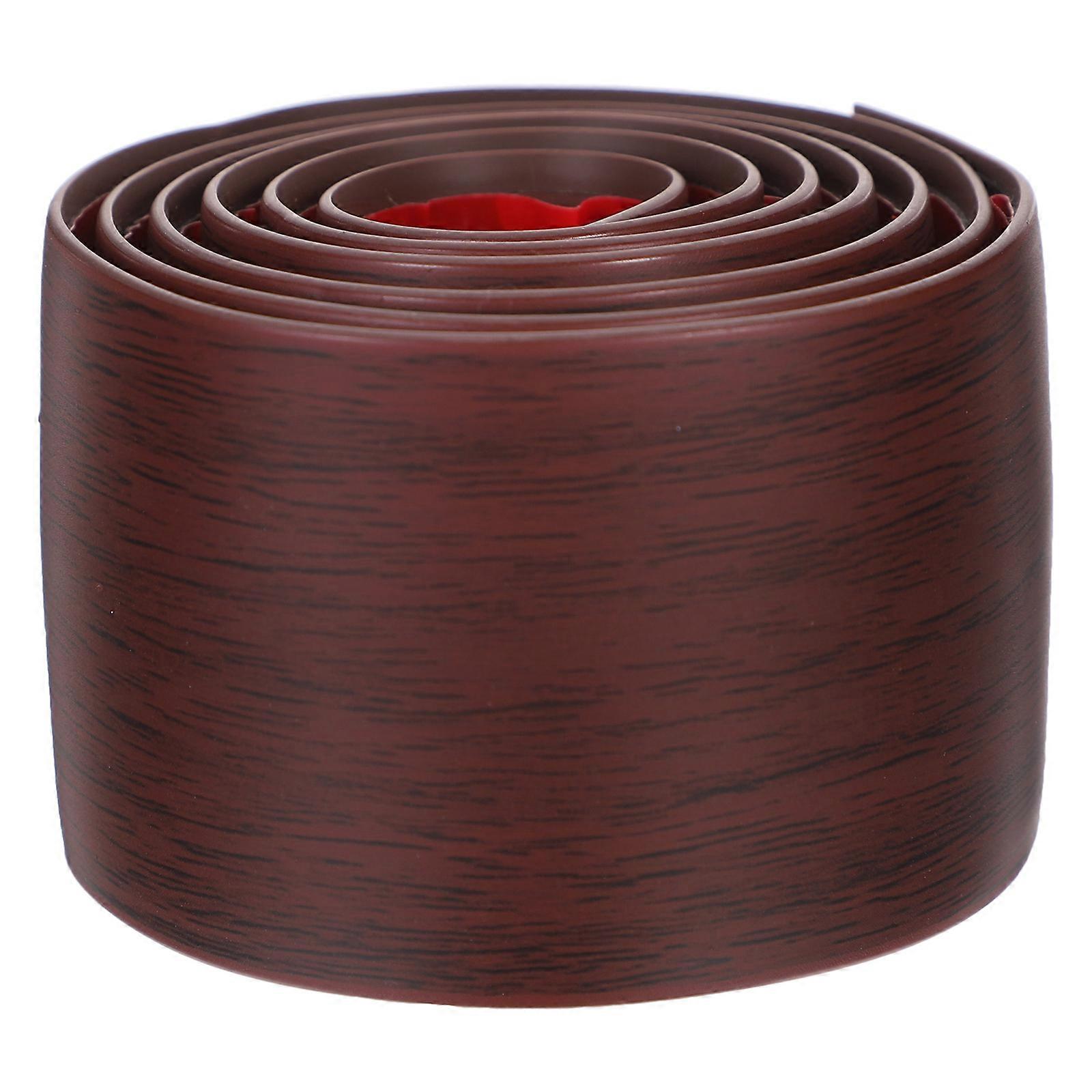 Peel And Stick Trim Molding Floor Transition Self Adhesive 39.4X2X0.2In Dark Red 1Set