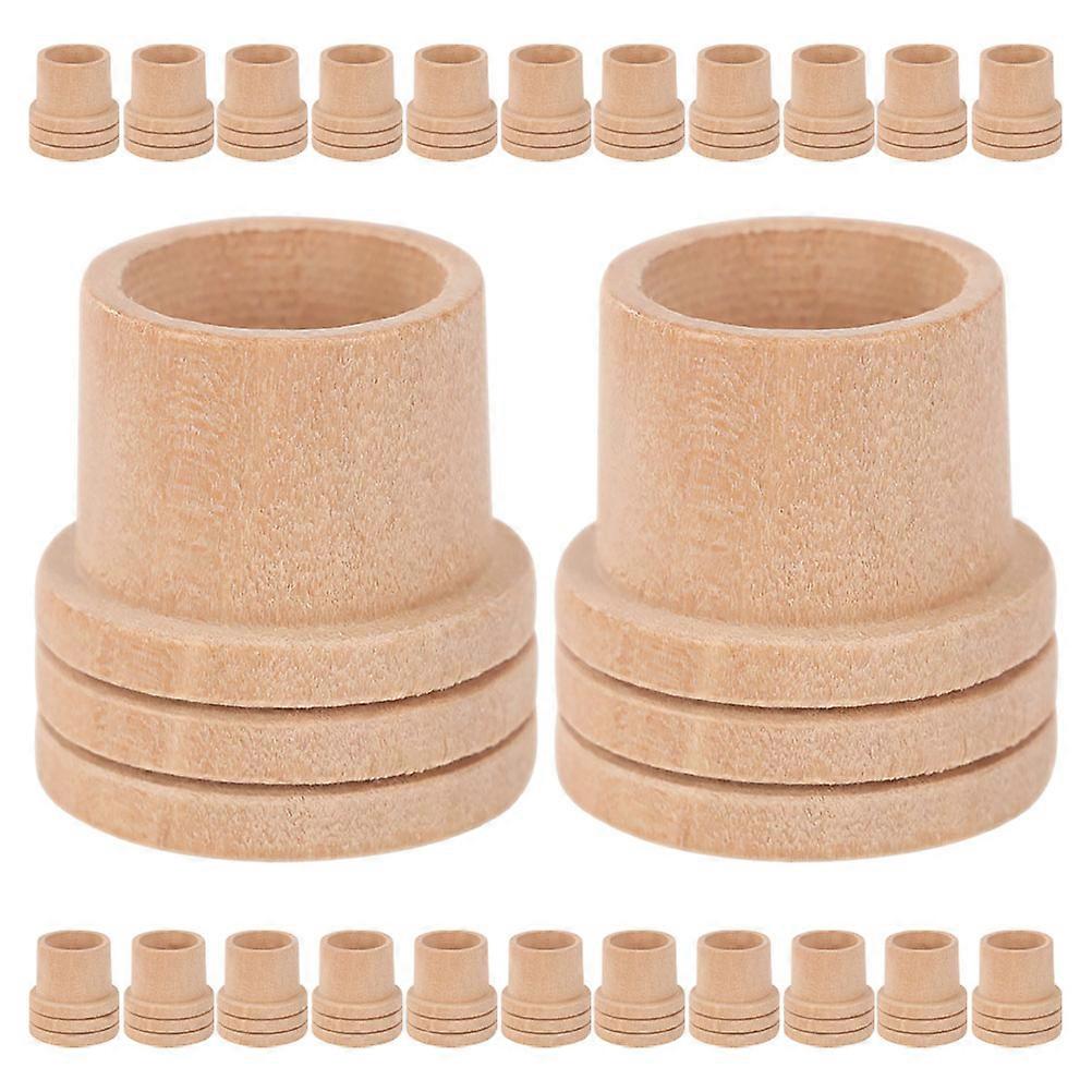 Moxa Stick Holder 50Pcs Wooden Moxa Roll Holder Suitable For Adults At Home Use With 2.90X2.80X2.80CM Dimensions