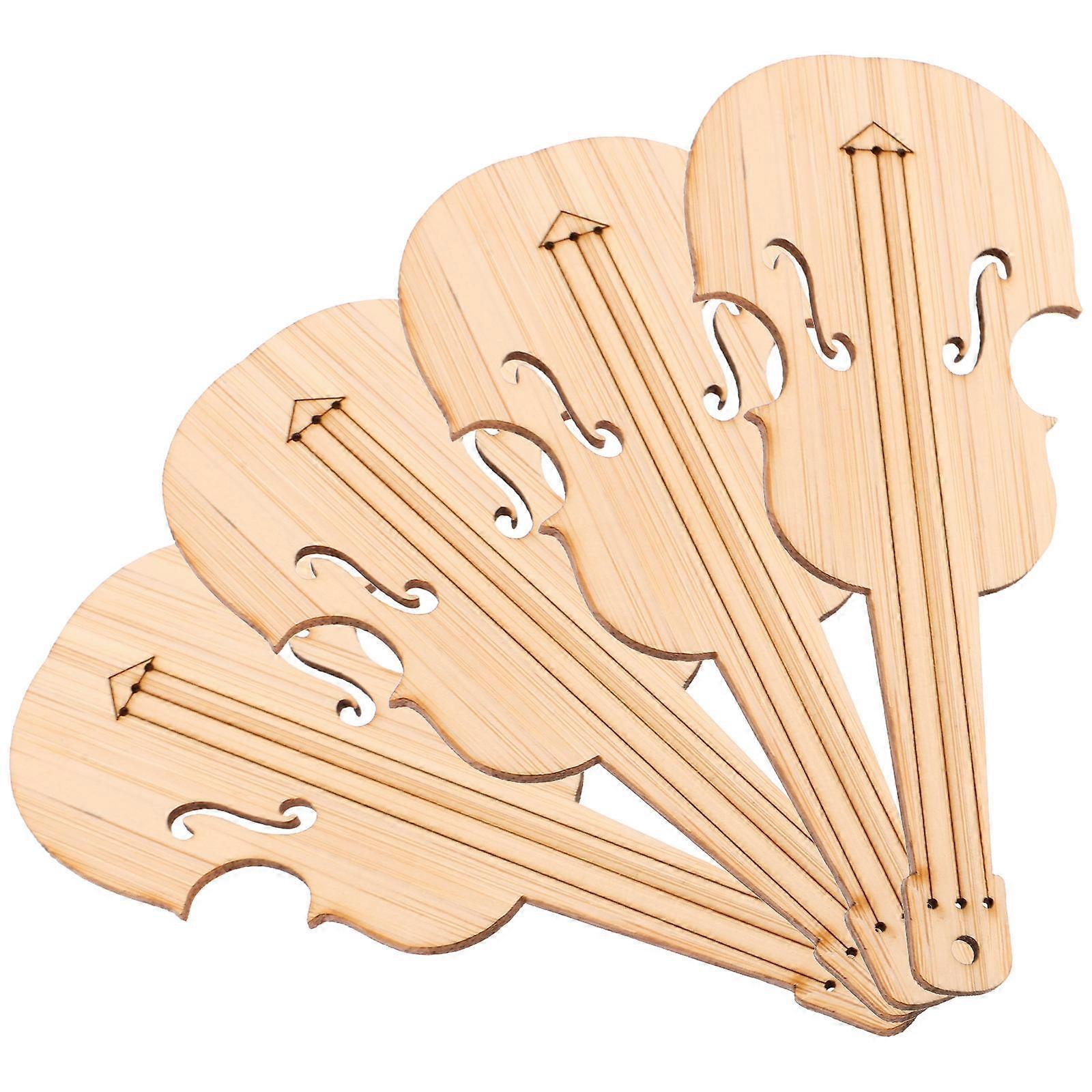 Here's a refined and appealing product description for your **4pcs Violin Shape Bamboo Bookmarks**:
🎶 **4pcs Violin Shape Bamboo Bookmarks –