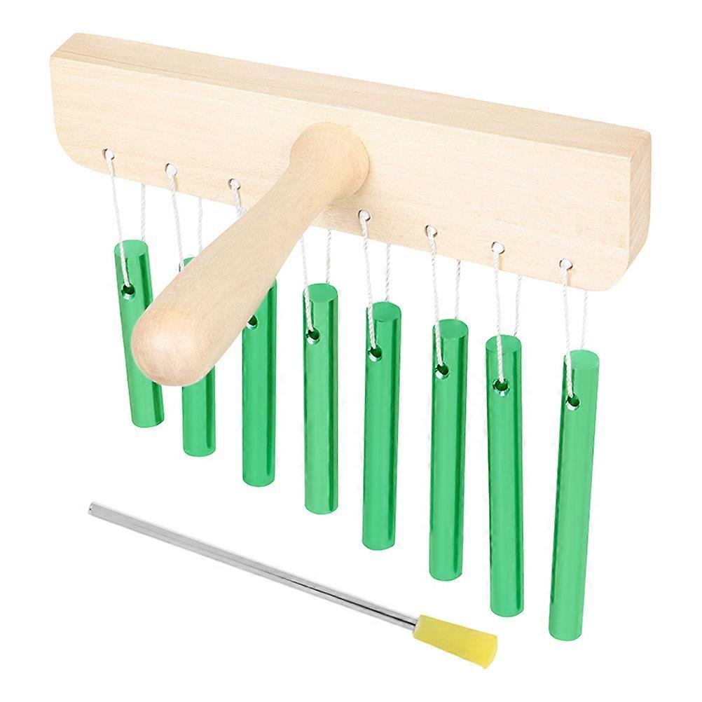 Kids Monophonic Percussion Tube 8-Tone Wind Chime Suitable For Group Activities With Solid Aluminum Construction 1 Set