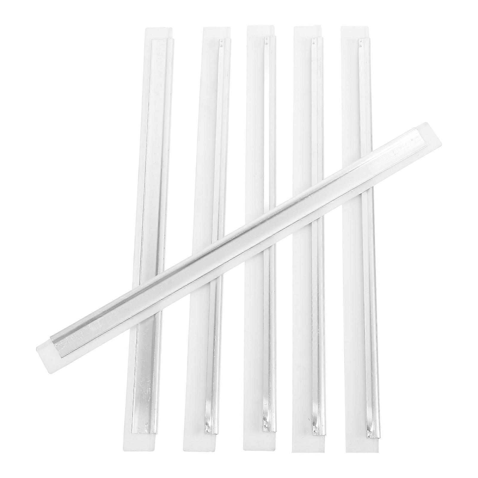 6pcs Squeegee Replacement Rubber Household Silicone Refill Scrubber for Window Glass Shower Doors Cleaning