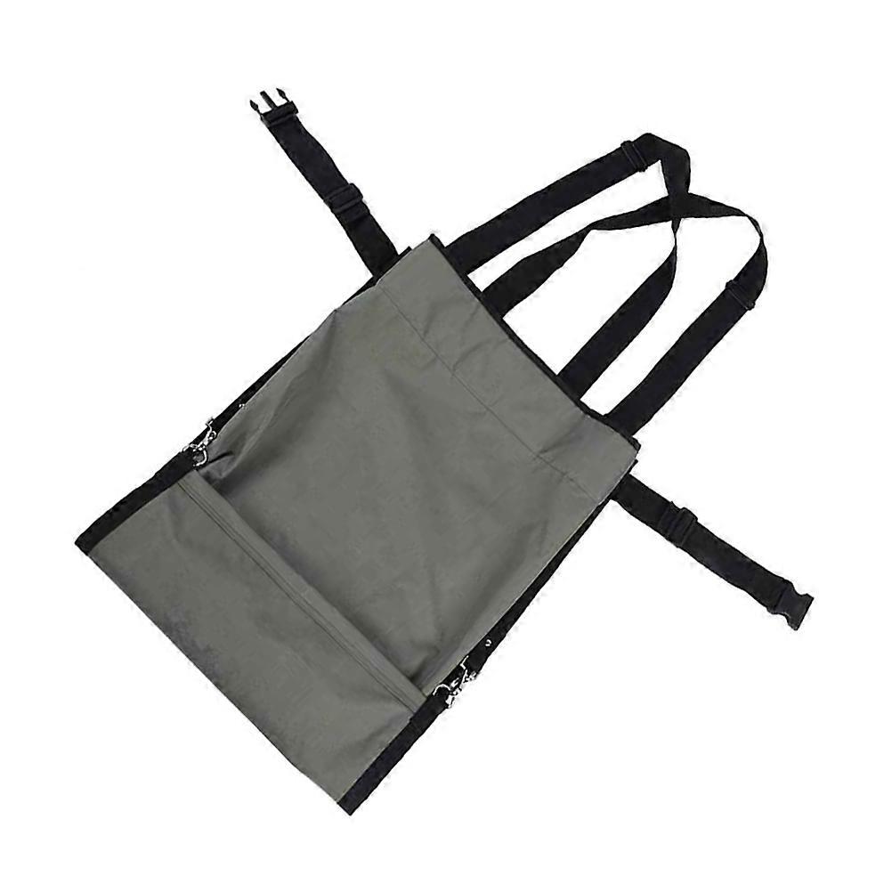 Versatile Picking Apron For Fruit And Vegetable Collection In Grey With Hands-Free Storage Function 1Pcs