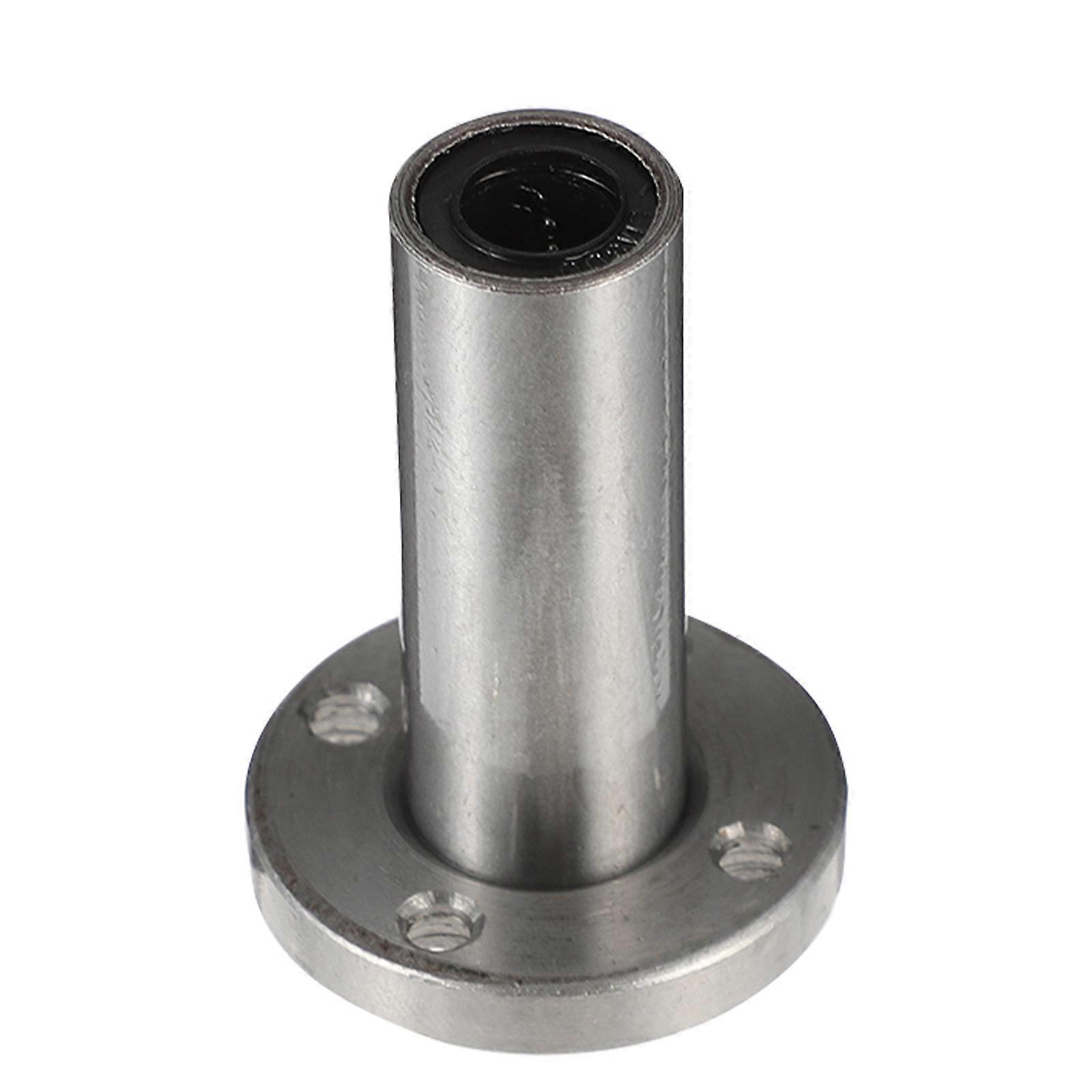 LMF8LUU Extra Long Plated Linear Bearing Round Flanged Bearing Design For Industrial Applications Low Friction 1Pack