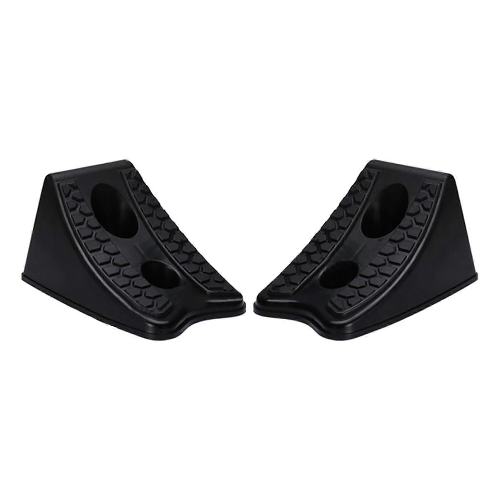 1 Pair Car Truck Wheel Chock Wheel Chock Stopper Heavy Duty Non Slip Ref: 3096