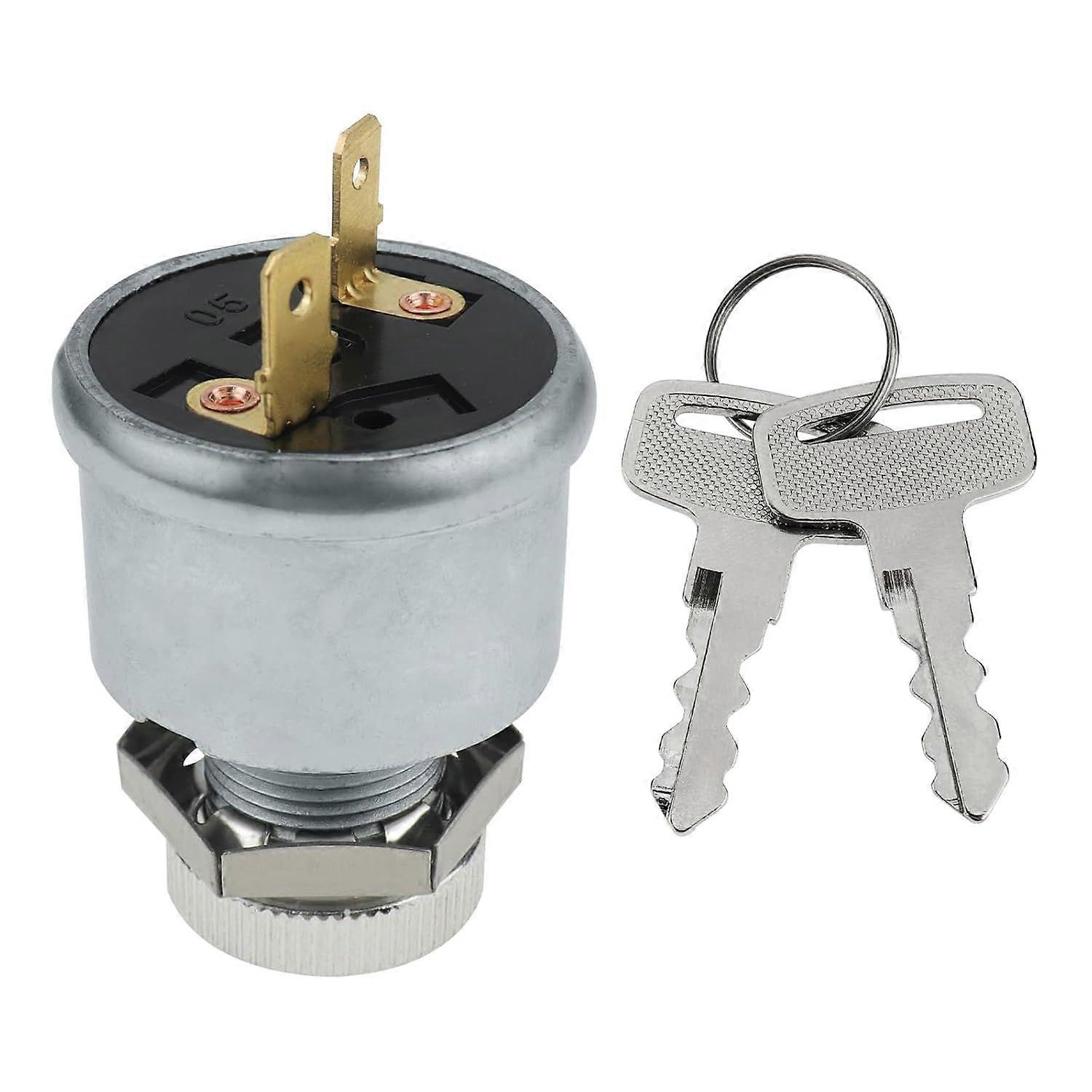 Ignition Switch Replacement for 17421G1 Key Switch 2 Terminal, 2 Key, 81-UP Gas & Electric