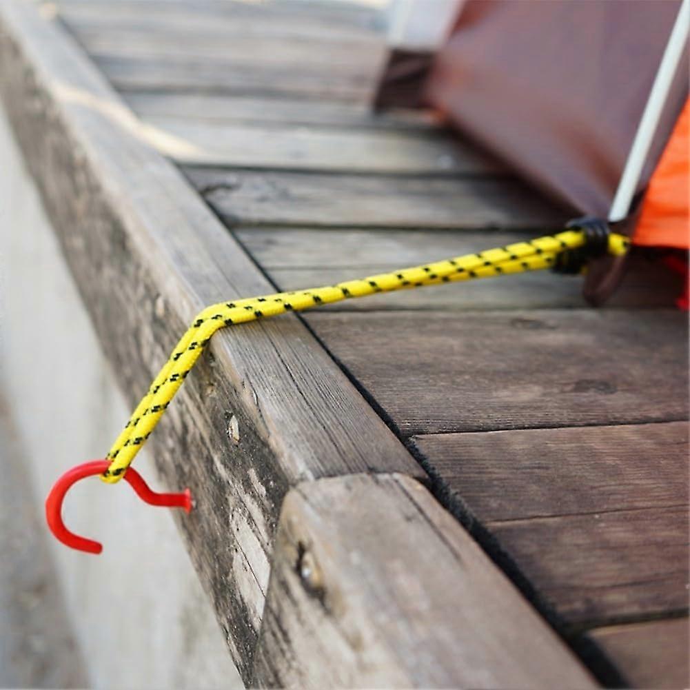 Bungee Cord Bundle, 6-Pack, Stretch Rope For Outdoor Activities, Latex Core, UV-Resistant