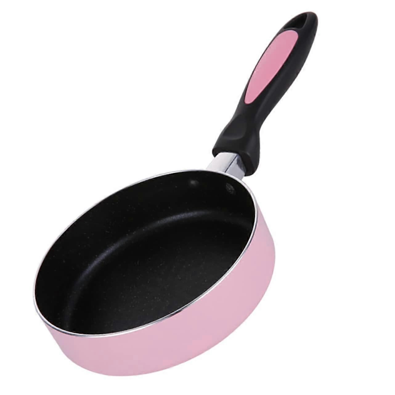 NonStick Frying Pan for Induction Hob Pink Mini Pan Cookware Easy Clean Natural Flavor