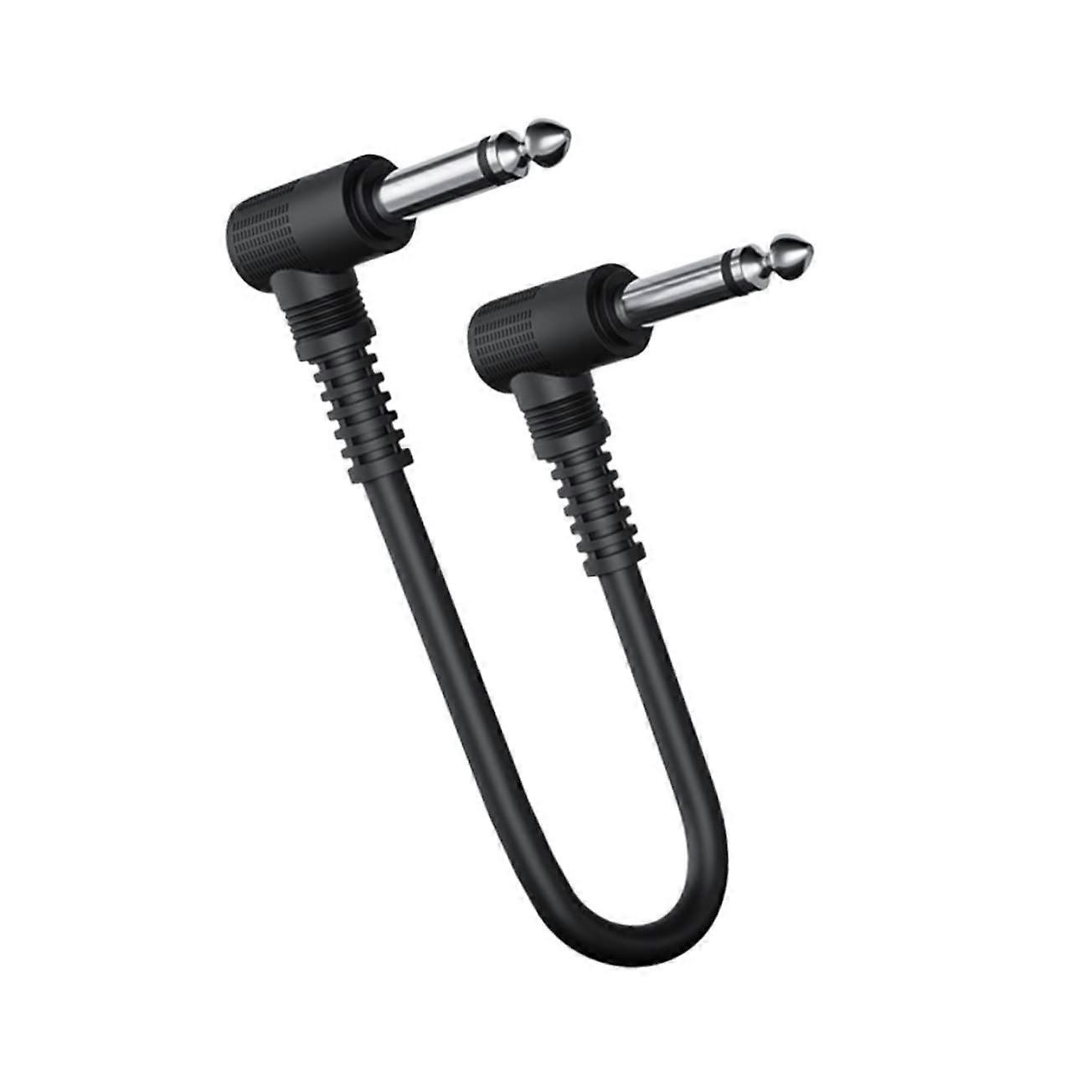 Effect Cable for Guitar Effects Pedals 1 Inch Black Instrument Patch Cable Compatible with Musical Instruments