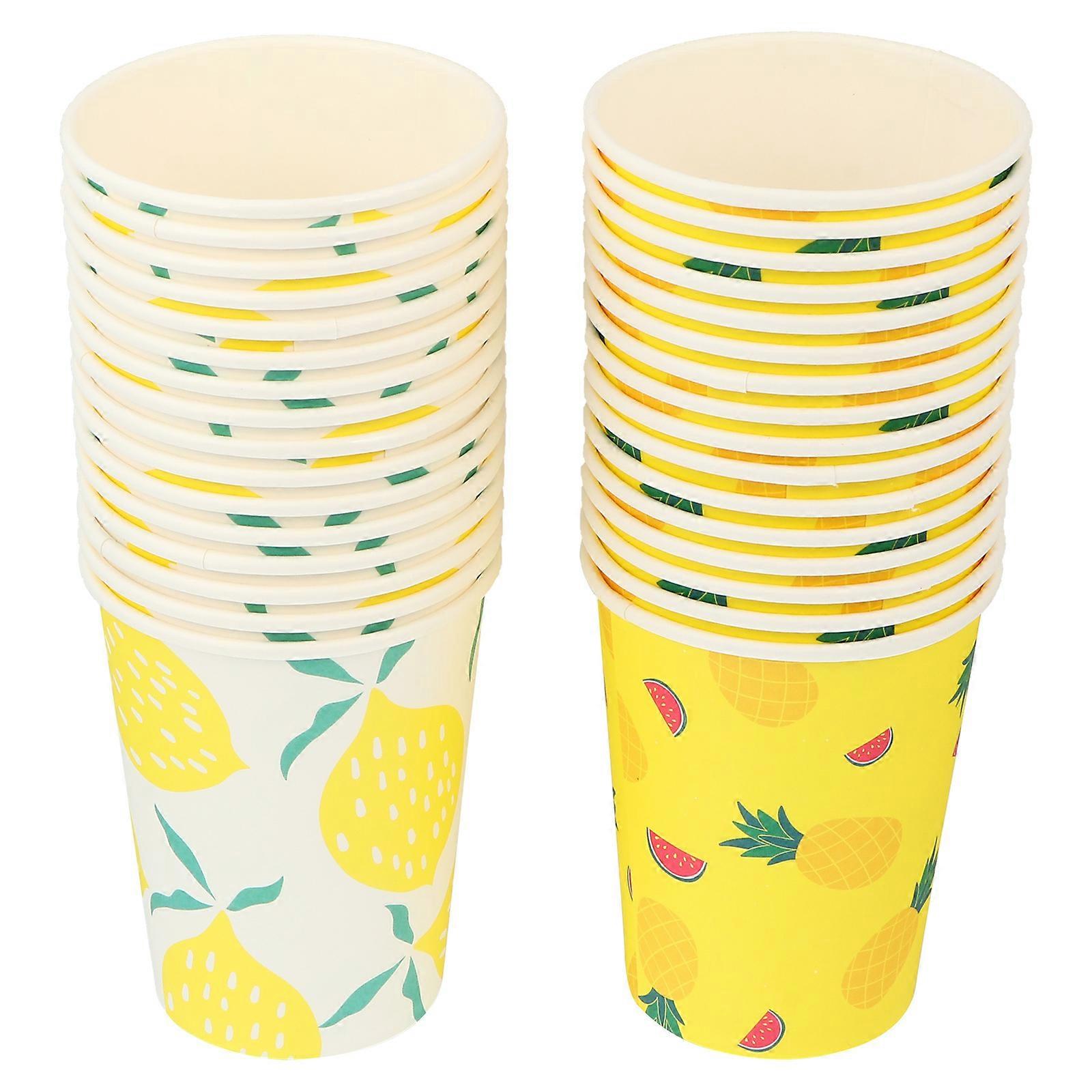 32Set Leakage Proof Disposable Cups for Formal Events Parties with Simple Design