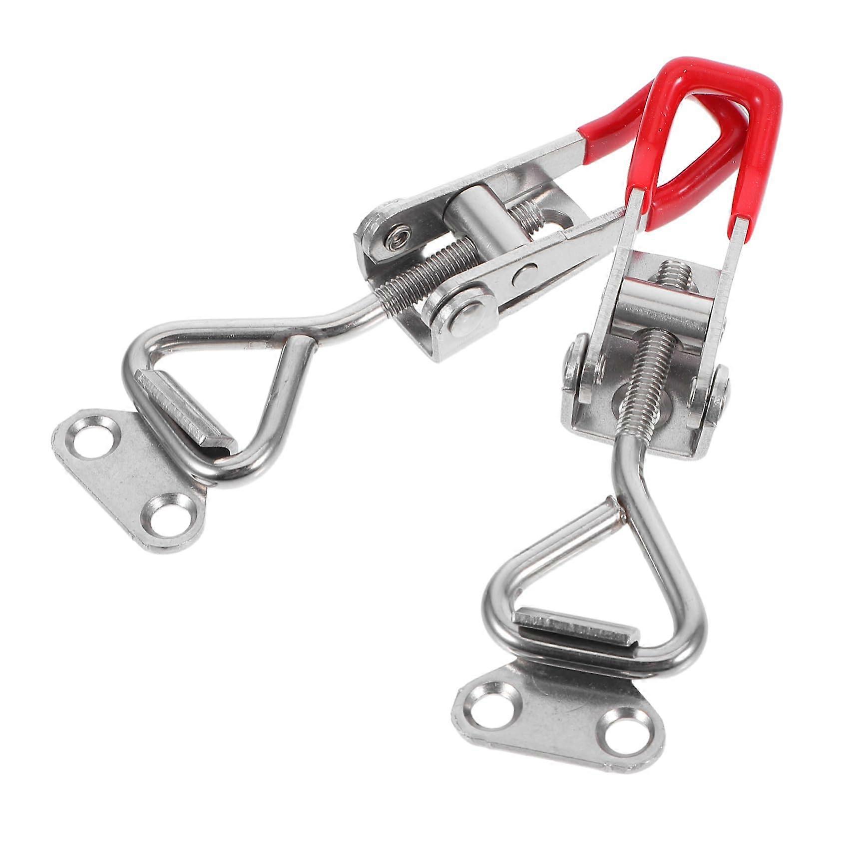 Adjustable Locking Cam Latch Set - 2 Pieces for Doors and Boxes, Heavy-Duty Security Solution for Cabinets and Toolboxes