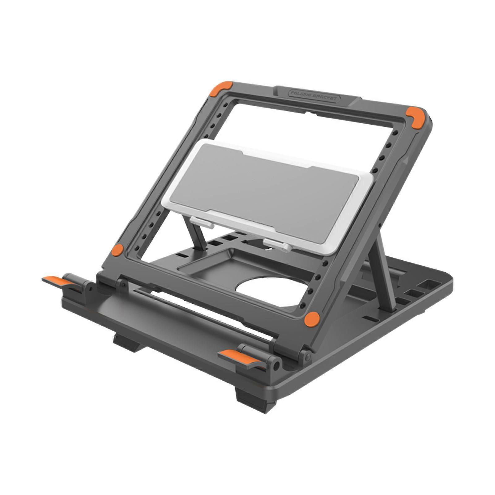 Laptop Stand With Cooler Foldable Notebook Riser Desktop Adjustable Height Laptop Elevator Laptop Cooling Stand for Computer Tablet Keybord