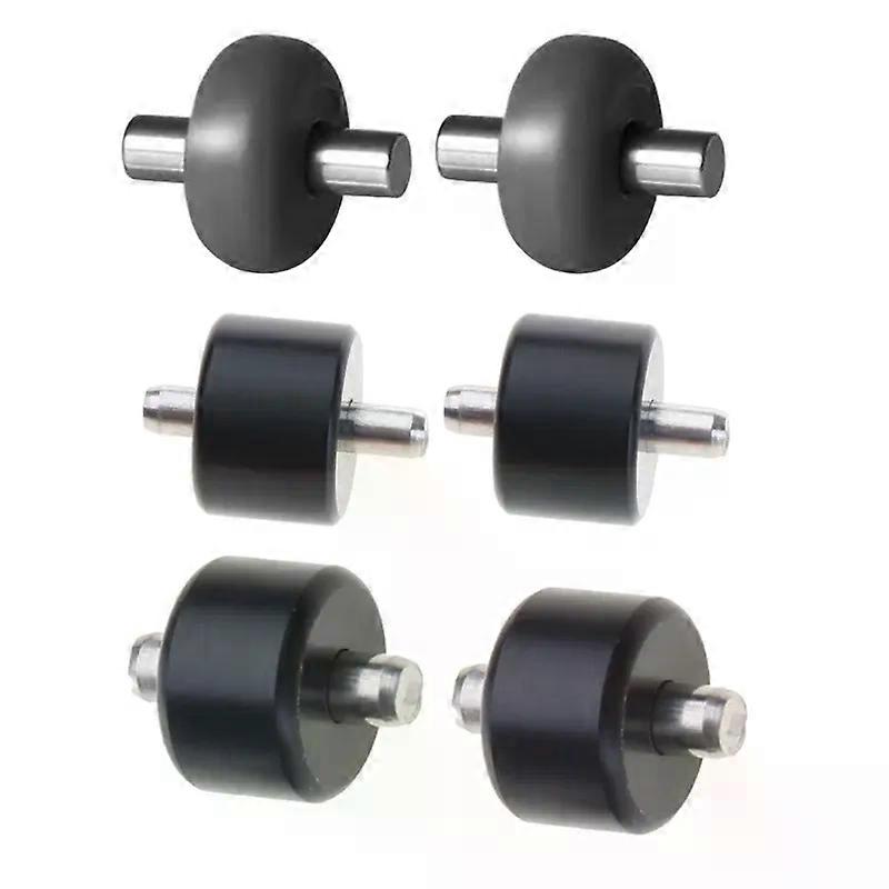 2 Pack Convenient Wheel Set Replacement Caster Rolling Wheel Metal Texture