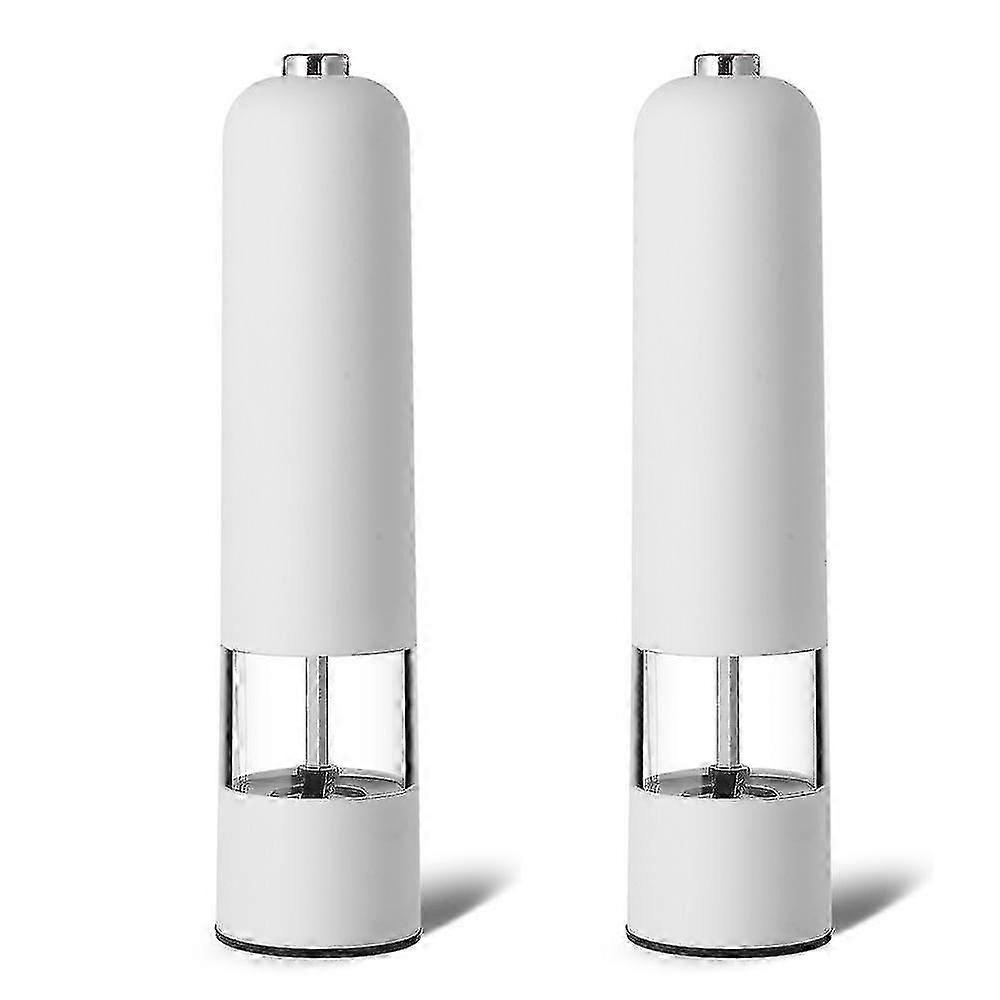 Salt And Pepper Mill Set Of 2 Manual With Adjustable Ceramic Grinde...