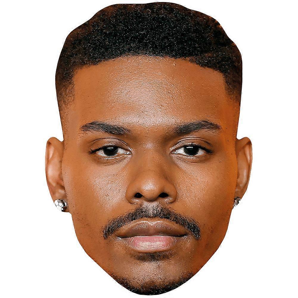 Aubrey Omari (Goatee) Celebrity Mask, Flat Card Face