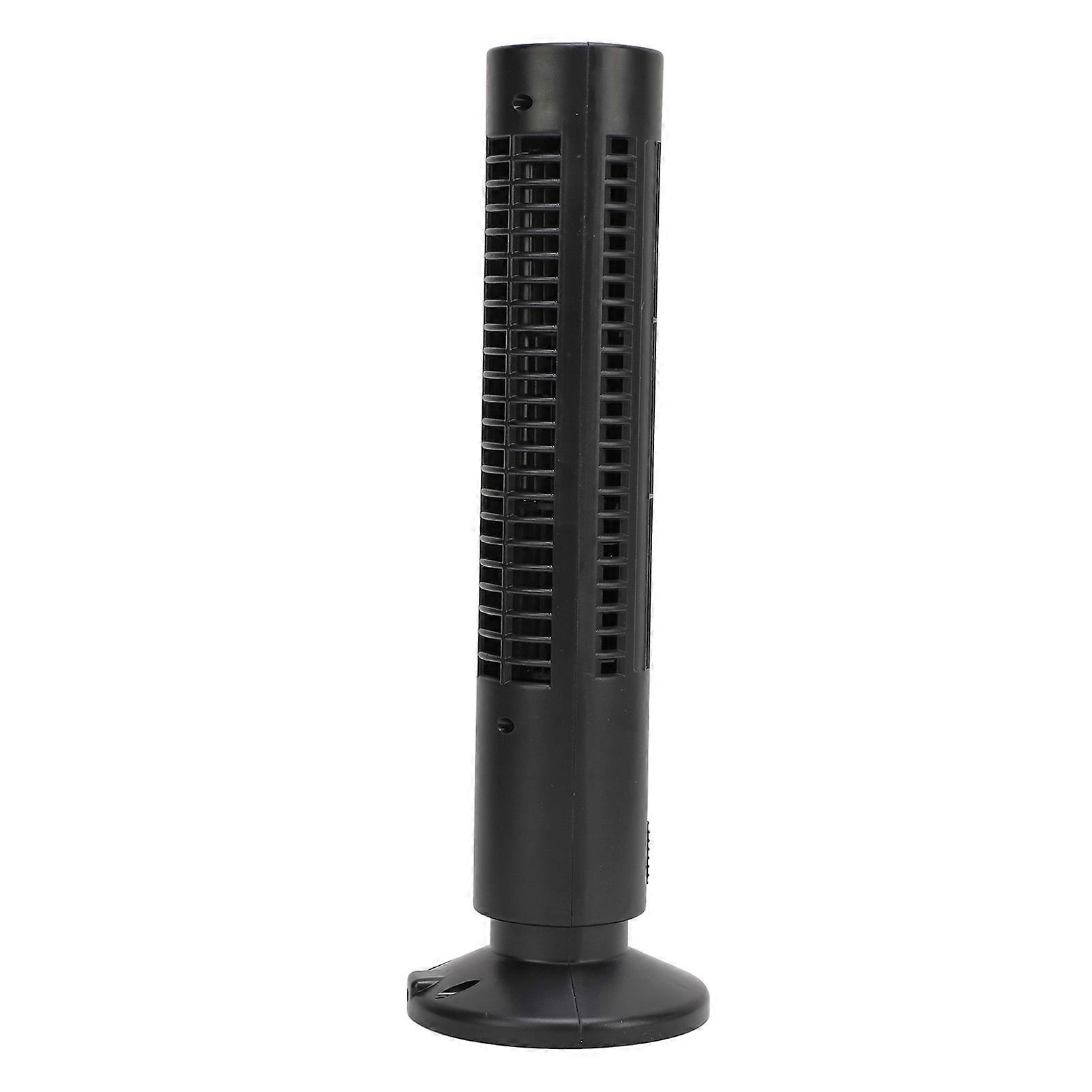 USB Desk Tower Fan 2 Speed 13in Quiet Bladeless Cooler
