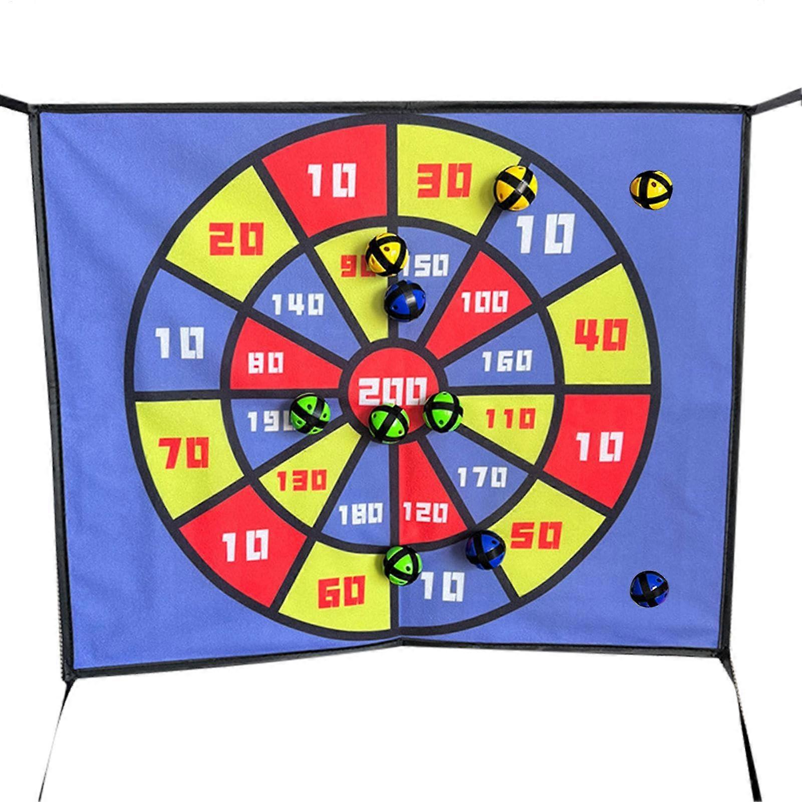 Trampoline Dart Board Game 23.62 X 19.69 Outdoor Dart Toss With 10 Balls For 8/10/12/14 Ft Trampolines Family Night Toy