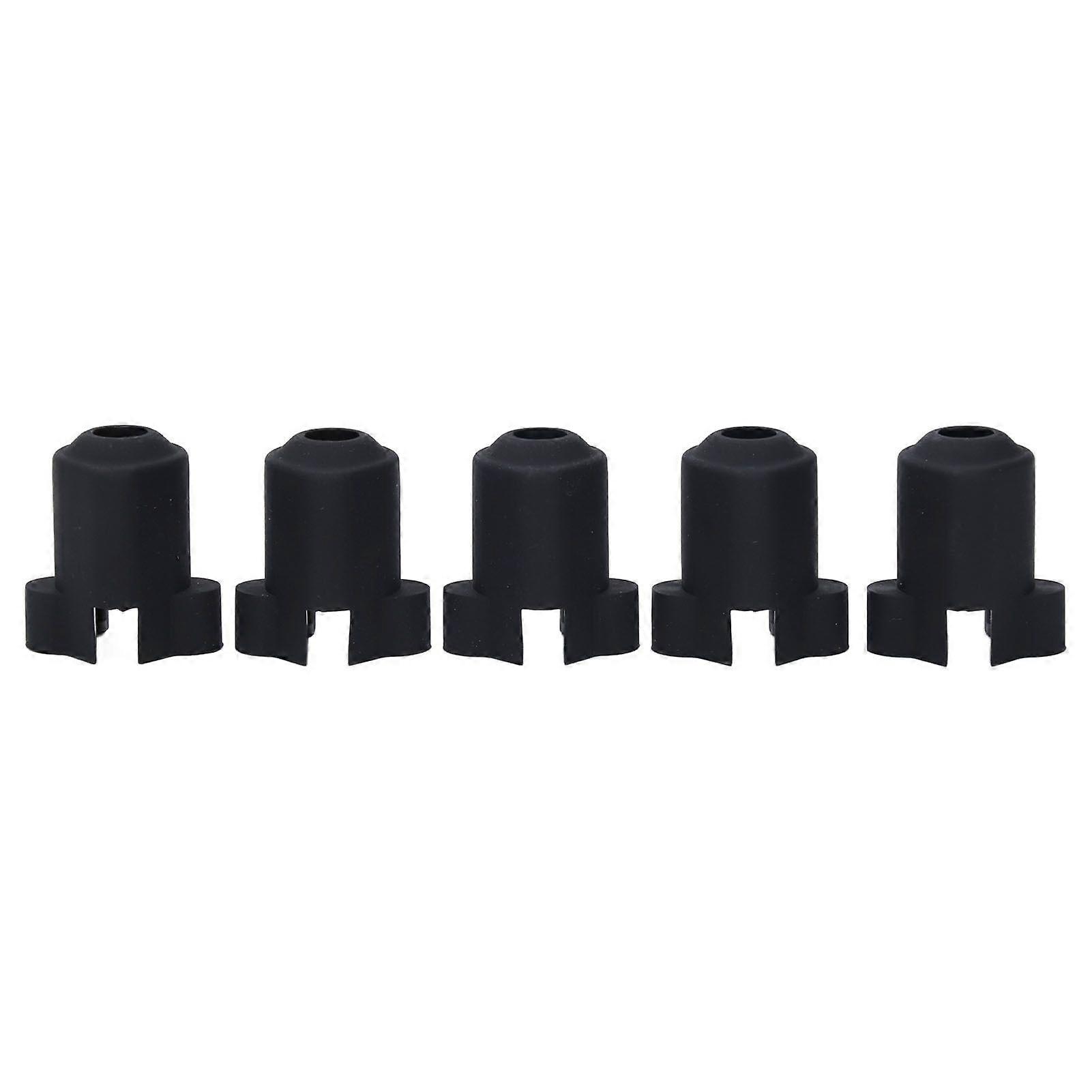 5 Pcs 3D Printer Hotend Silicone Sock Black High Temperature Resistant Thermal Insulation Anti Scald Heater Block Cover