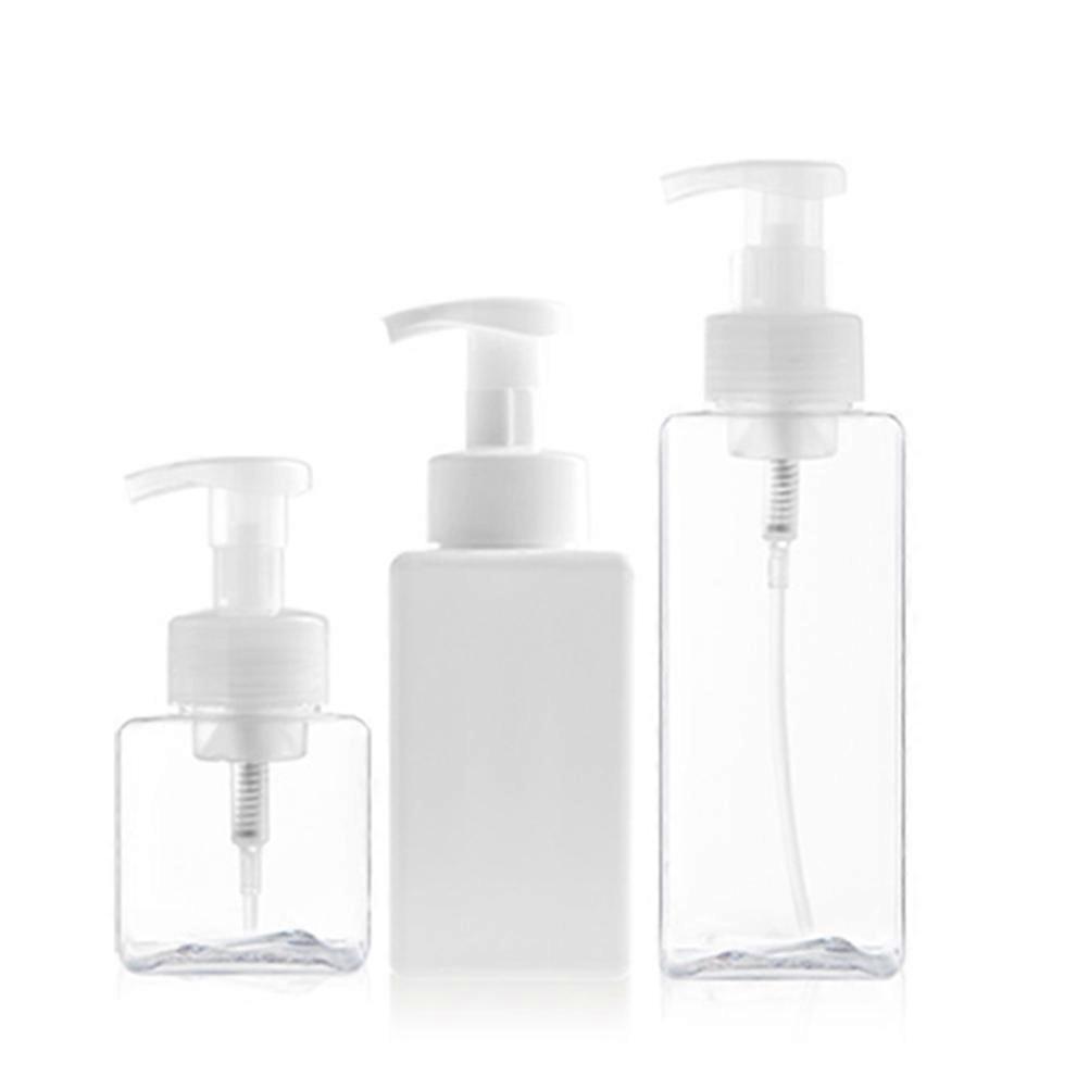3pcs Transparent Pump Bottles for Liquid Soap   Durable, Easy Refill & Clean, Home Use