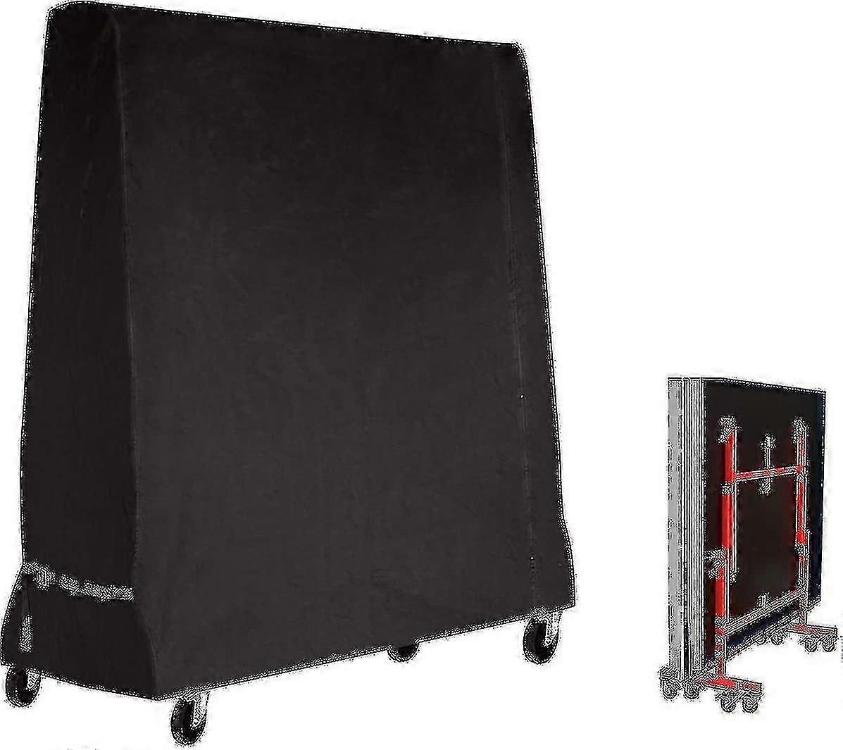 Table Tennis Table Cover Waterproof Cover For Ping Pong Table 165 X 70 X 185 Cm Black
