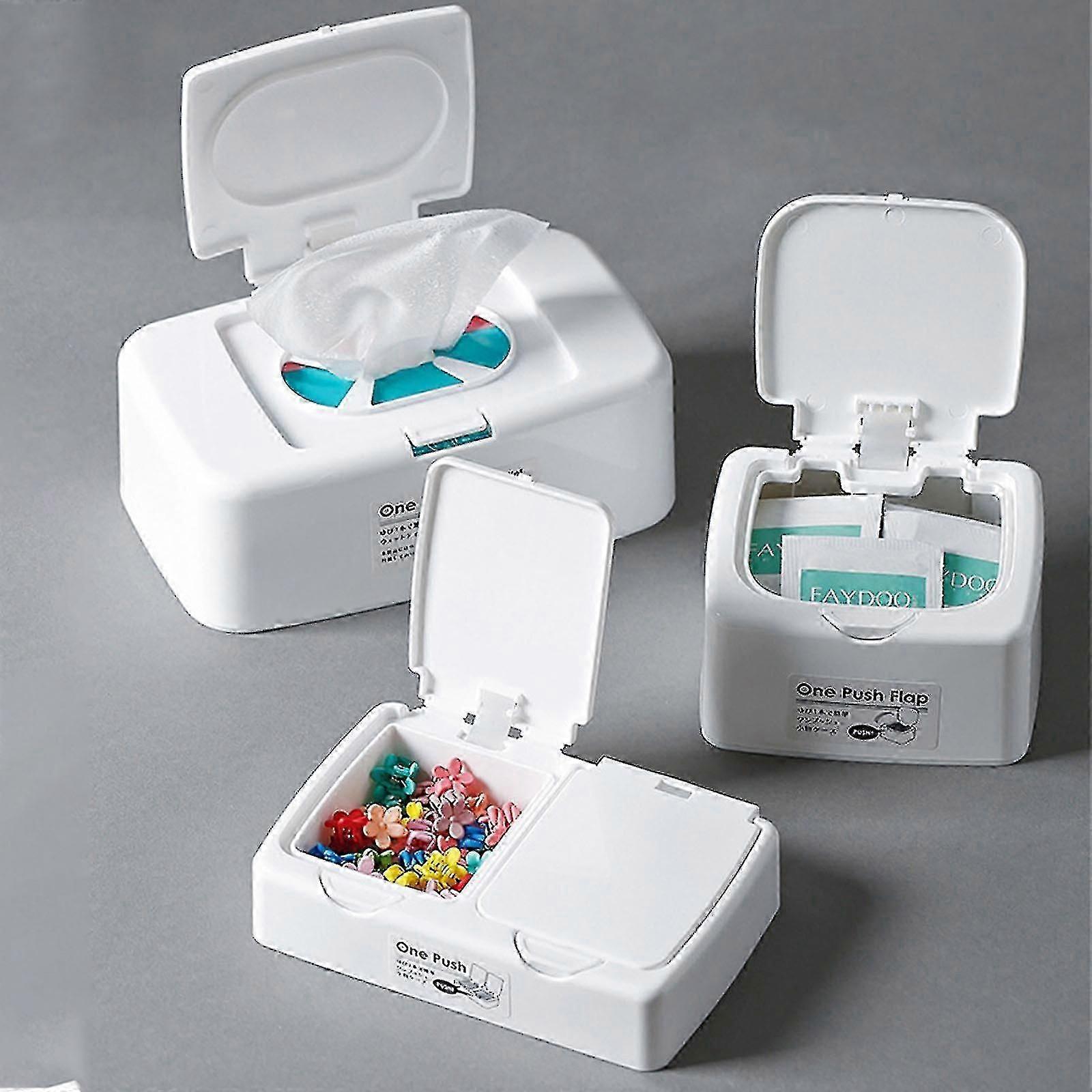 Press-type Wet Wipes Dispenser Box, Wet Wipes With Lid, Wet Tissue Box With Lid For Keeps The Wipes Fresh Dustproof
