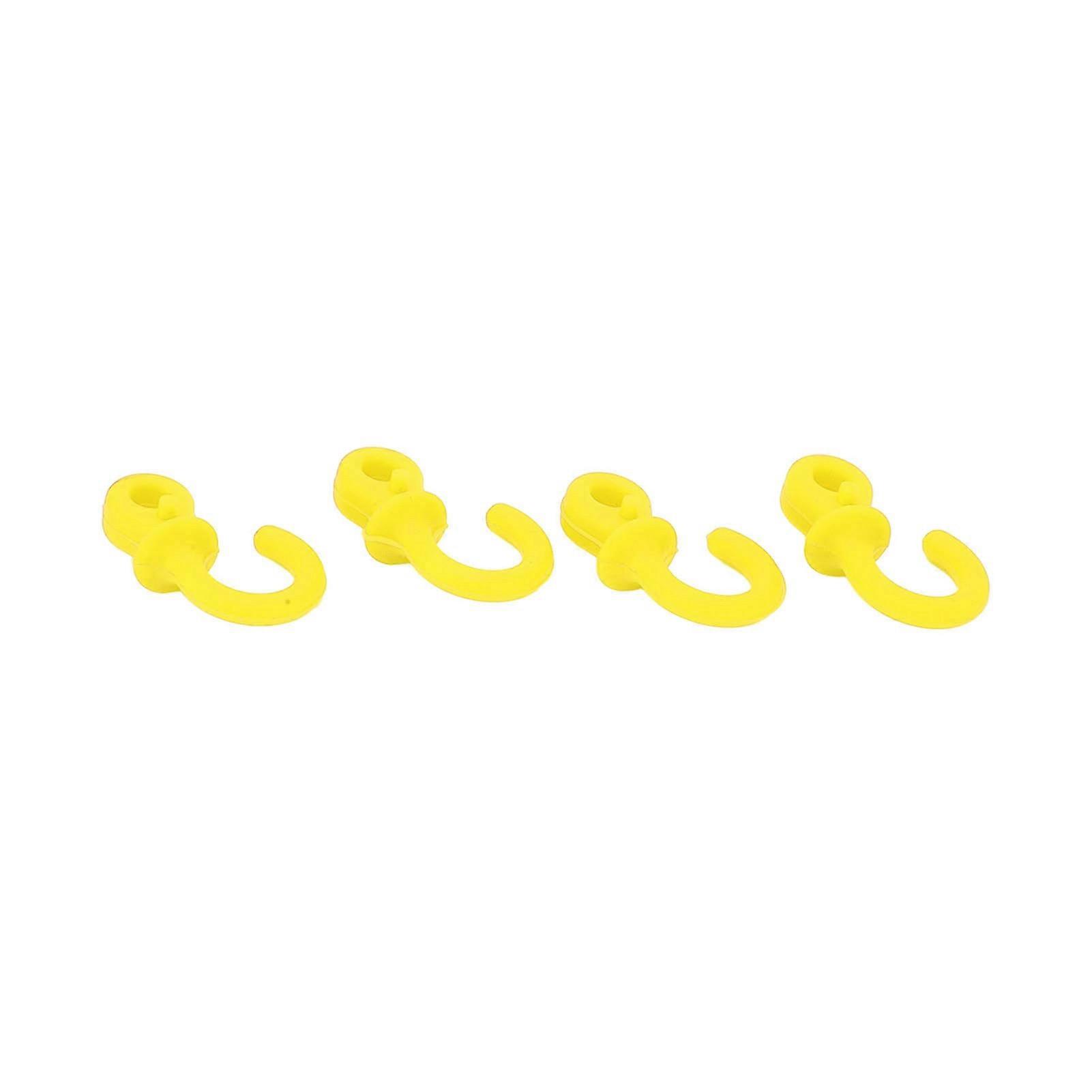 4Pcs Archery Bow String Silencers Monkey Tail Compound Monkey Tail String Silencer Shock Absorption for Ourdoor TrainingYellow