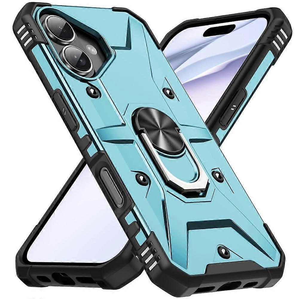 Bulk Purchasing Compatible For iPhone 16 Case PC + TPU Anti-Drop Phone Cover with Ring Kickstand