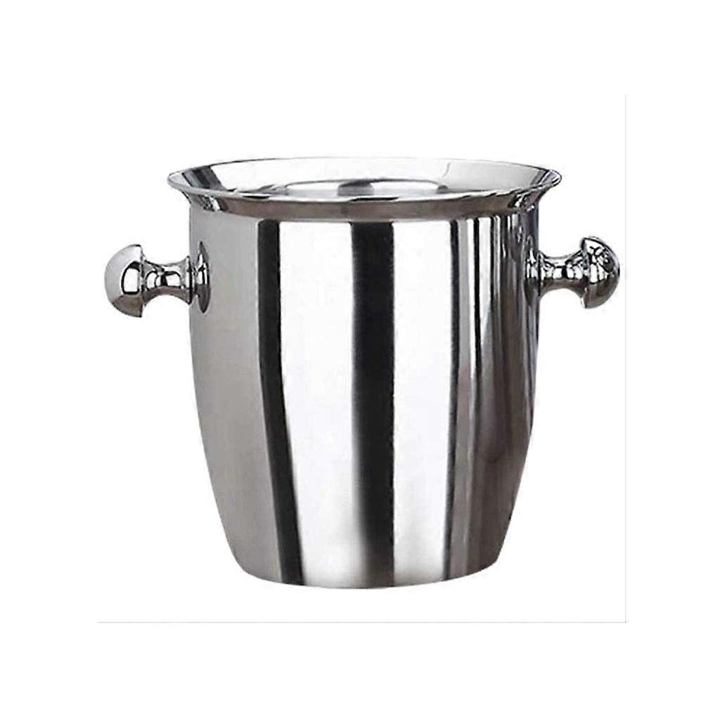 Stainless Steel Double Walled Ice Bucket Container, Large Insulated Ice Bucket For Banquets, ThickWalled Ice Bucket
