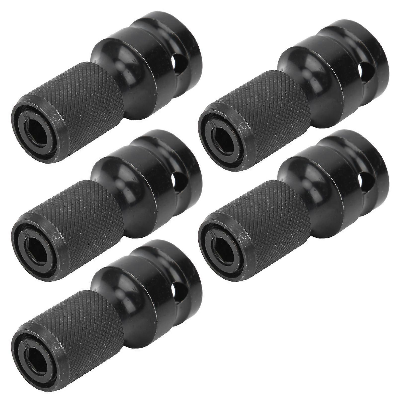 5Pcs 1/2" to 1/4" Hex Electric Wrench Socket Adapter Set