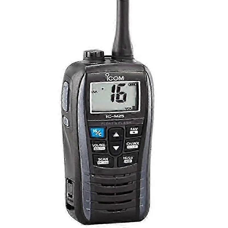 IC-M25 قارب البحرية المعدنية رمادي خفيف الوزن العائمة راديو VHF المحمولة